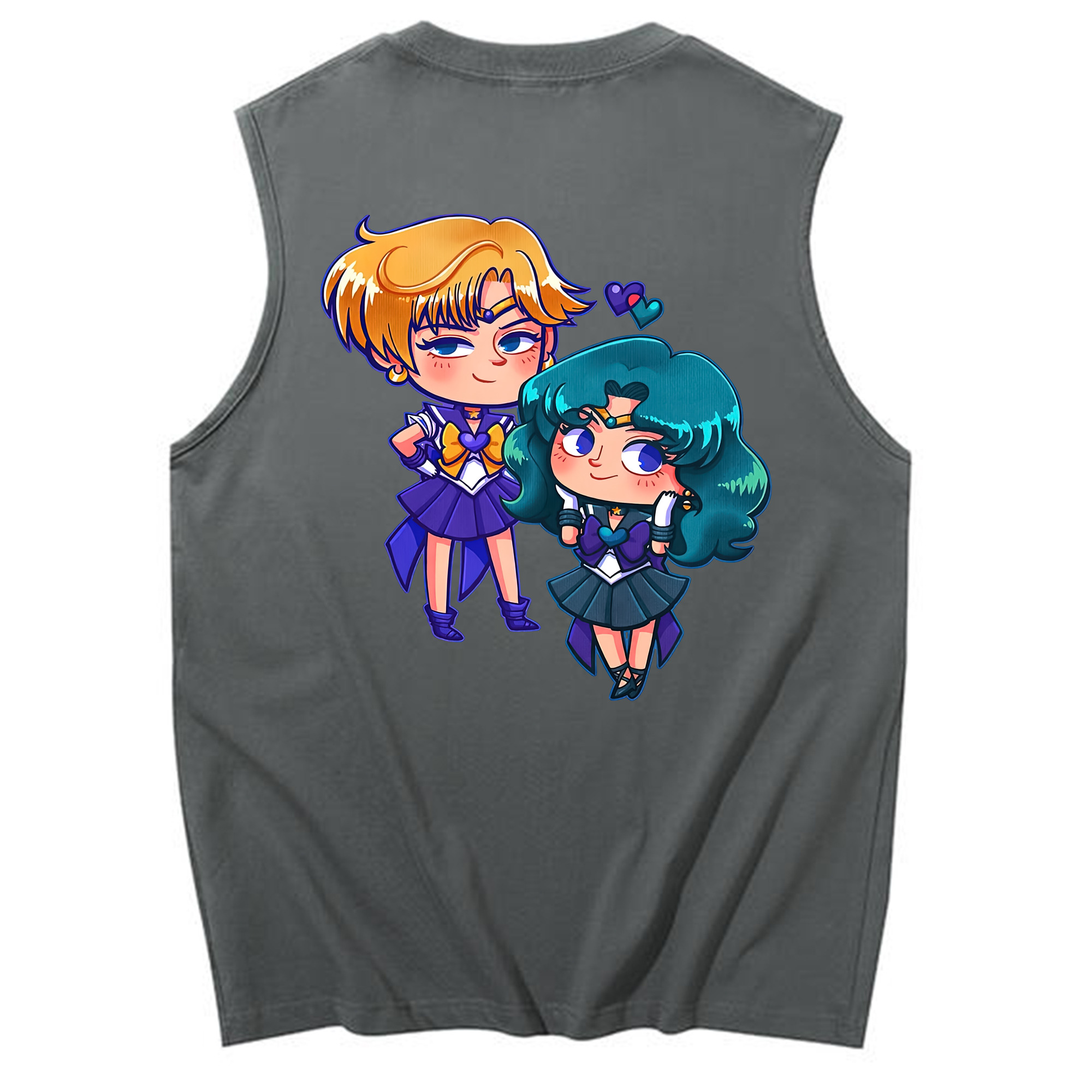 （画像用） 美少女戦士セーラームーン 天王はるか Sailor Moon Tenoh Haruka コットン100％タンクトップ（背面プリント）